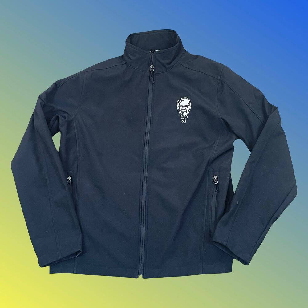 Port Authority KFC Colonel Sanders Soft Shell Jacket Black Mens Medium Workwear
